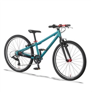 KUbikes KuBike 24S MTB 8-fach türkis / laser red