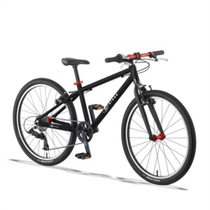 KUbikes KuBike 24L MTB 8-fach schwarz / laser red